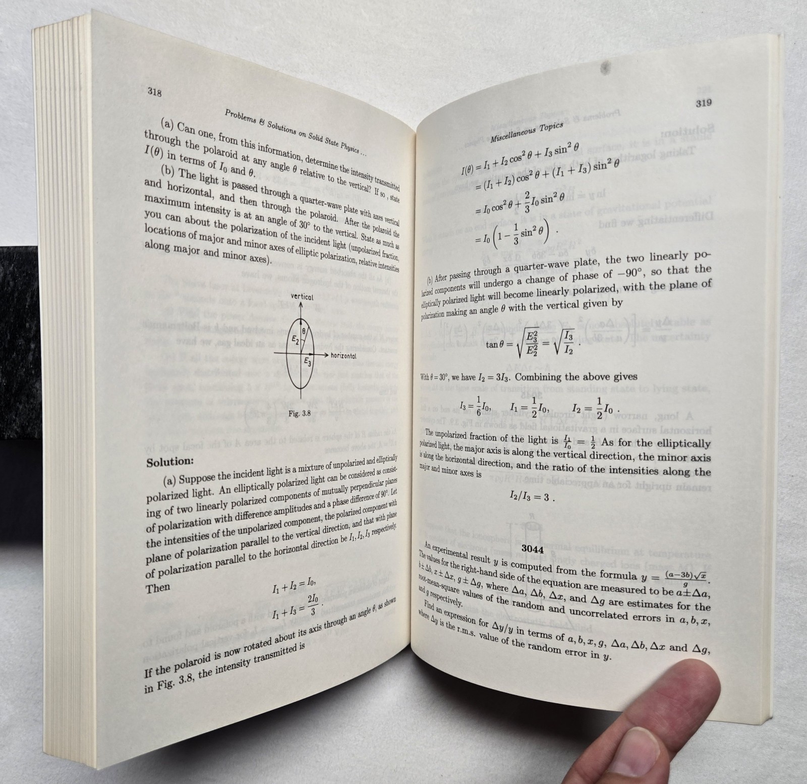 Problems & Solutions On Solid State Physics, Relativity And Miscellaneous Topics