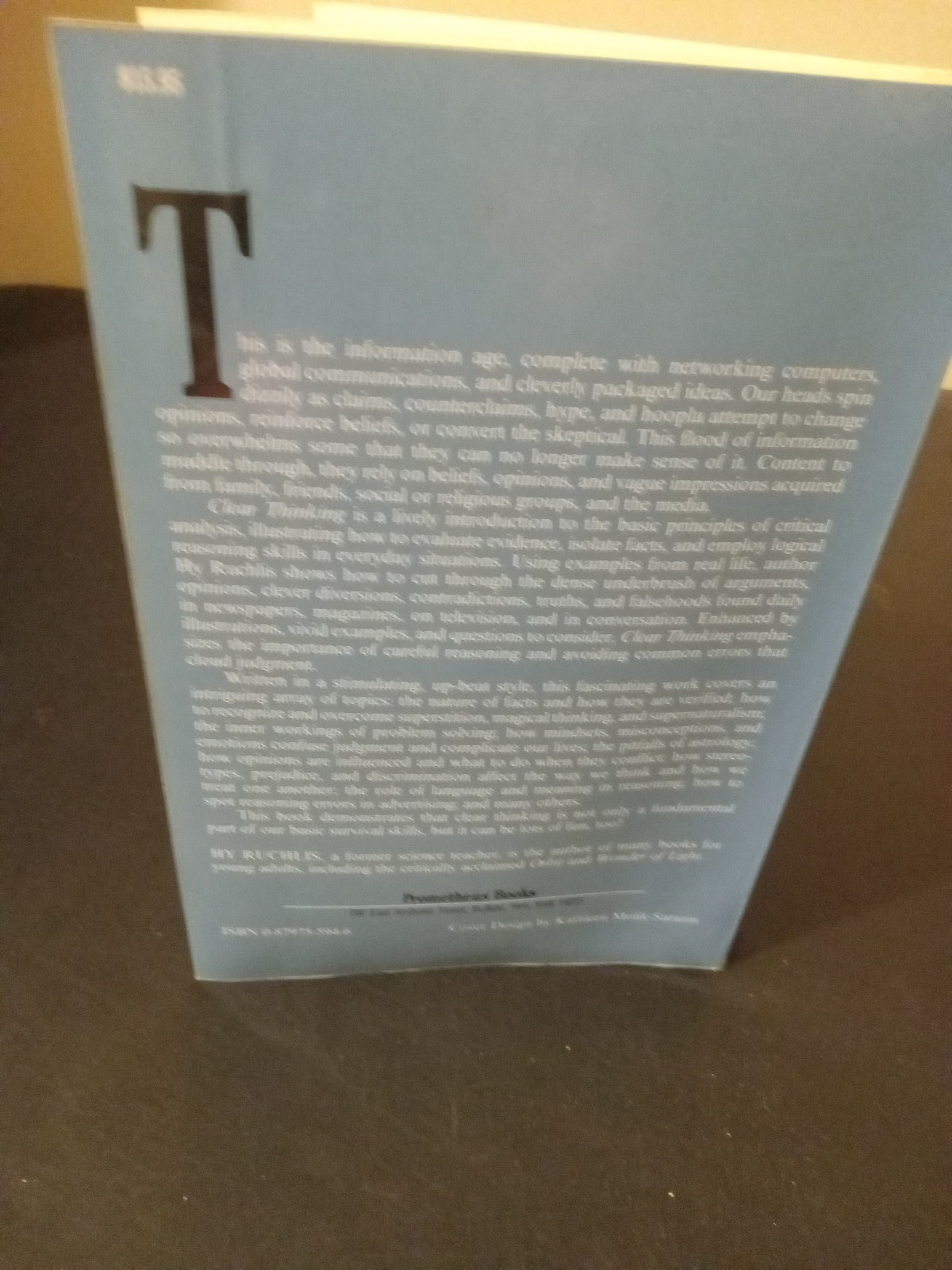 1990 Clear Thinking: Practical Intro by Ruchlis & Oddo – Foreword by Asimov NICE