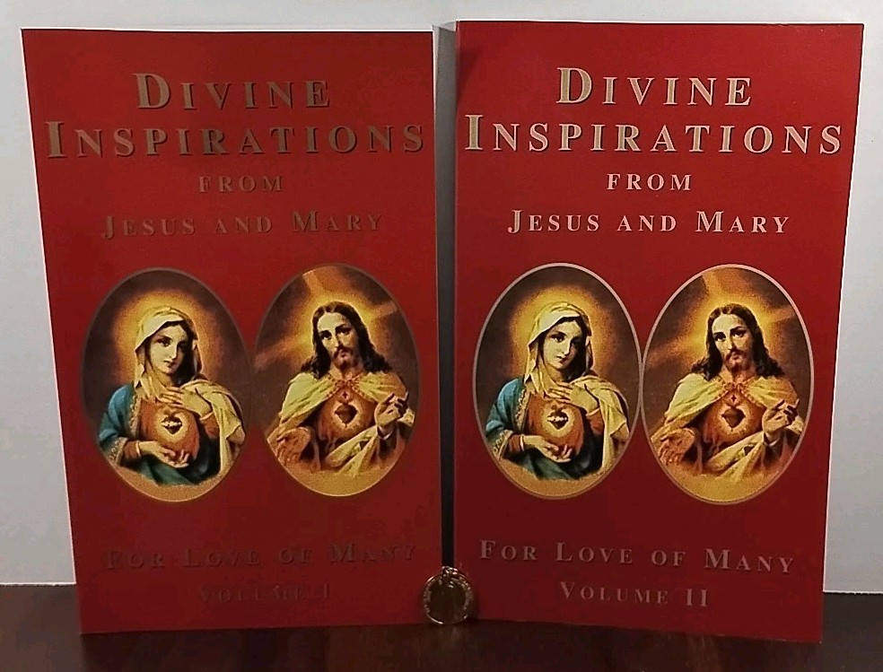 Divine Inspirations from Jesus & Mary : Vols. I & II – 1st Edition PBs w/ Medal