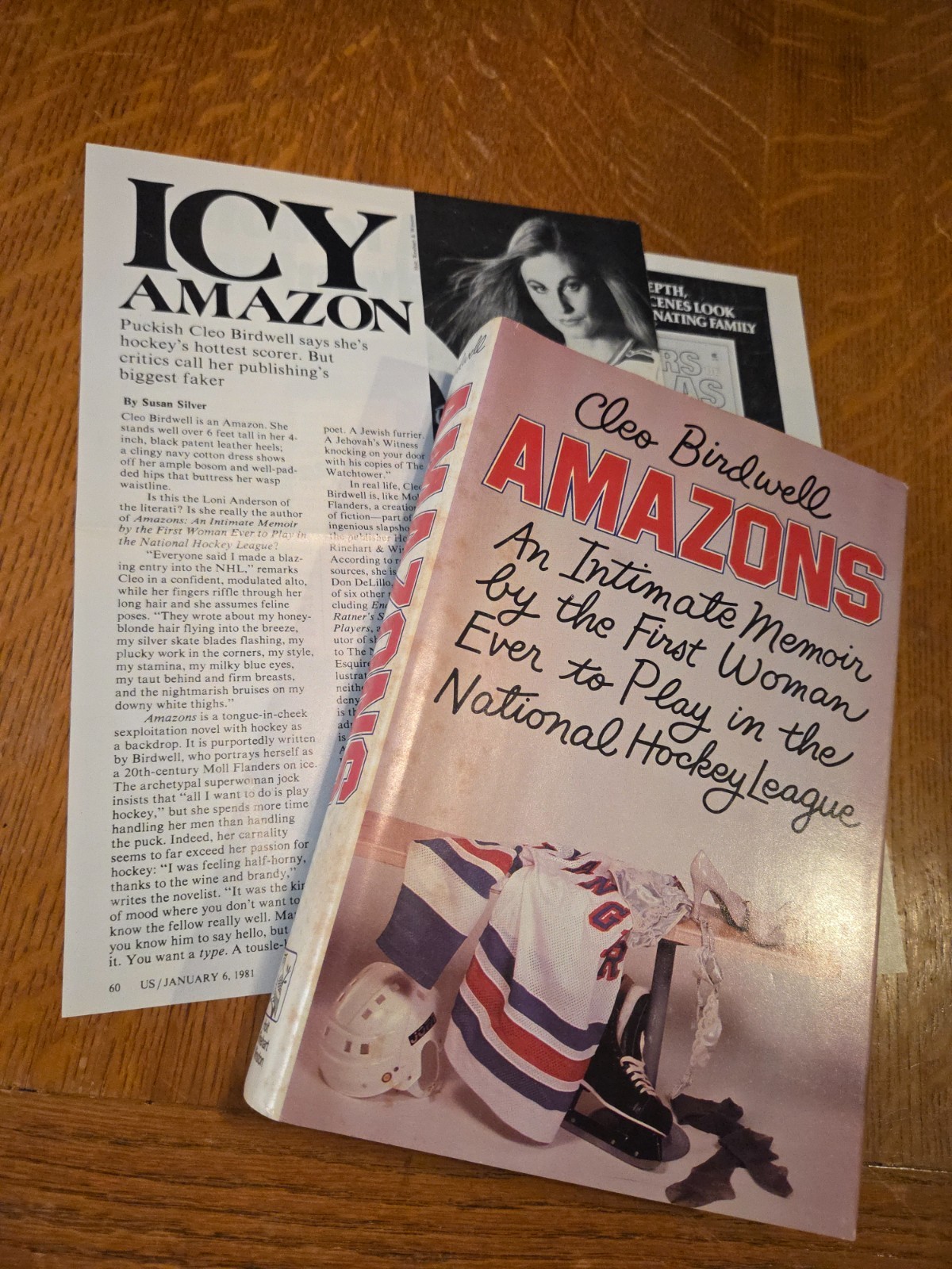 Amazons by Cleo Birdwell (Don DeLillo) 1980 Hardcover Edition + Review, US story