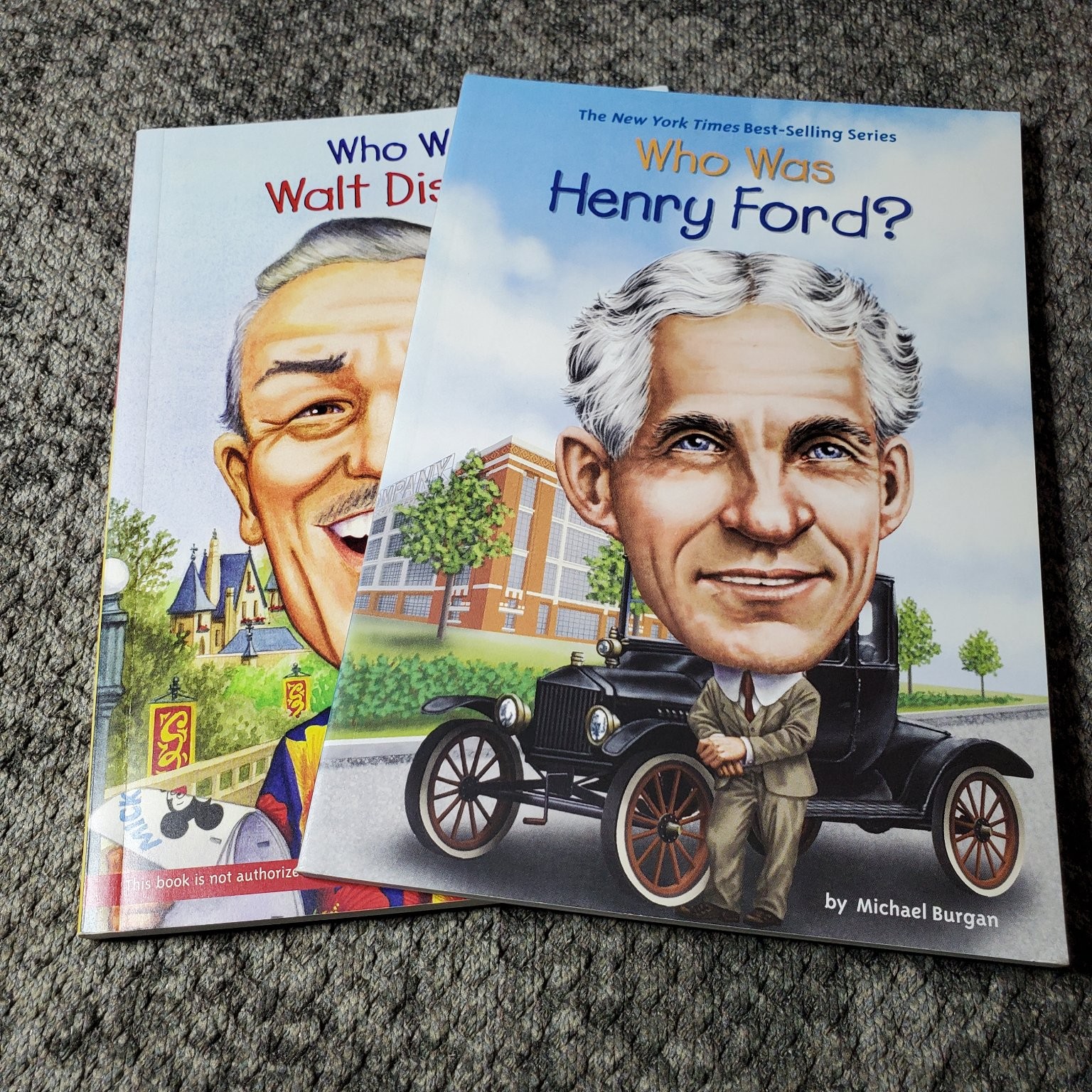 Who Was Henry Ford Walt Disney 2 Book Lot