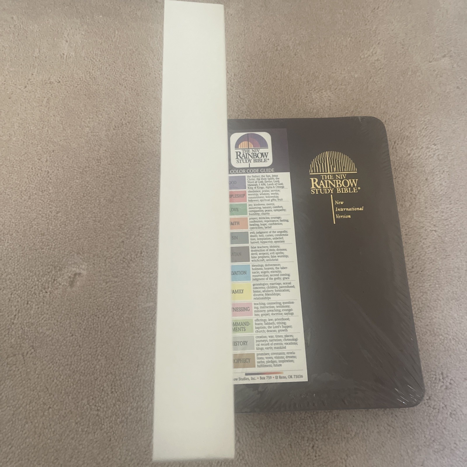 Rainbow Study Bible New International Version NIV Imitation Leather Bold Ln NEW