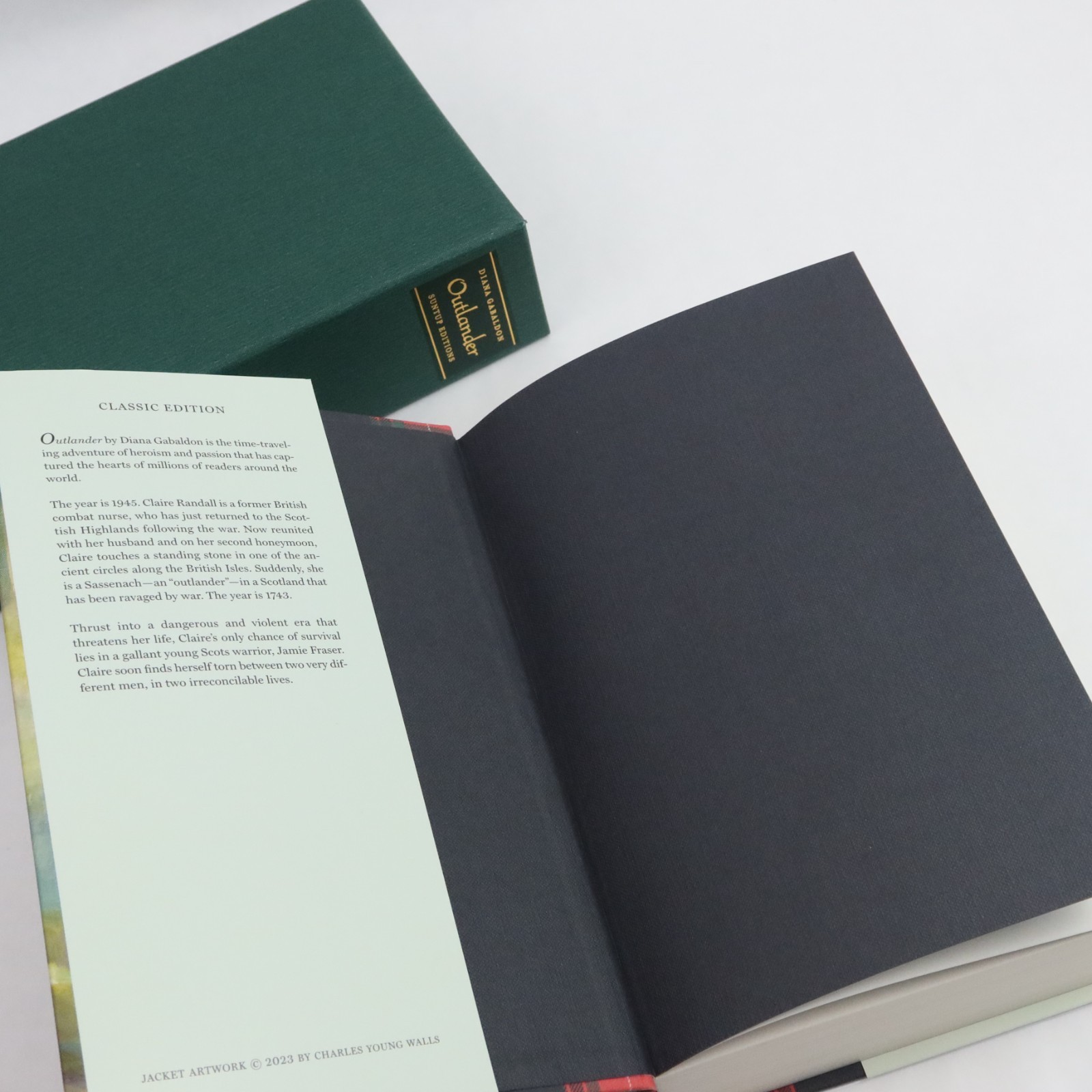 Outlander Diana Gabaldon Classic Edition SIGNED x2 Charles Young Walls Suntup