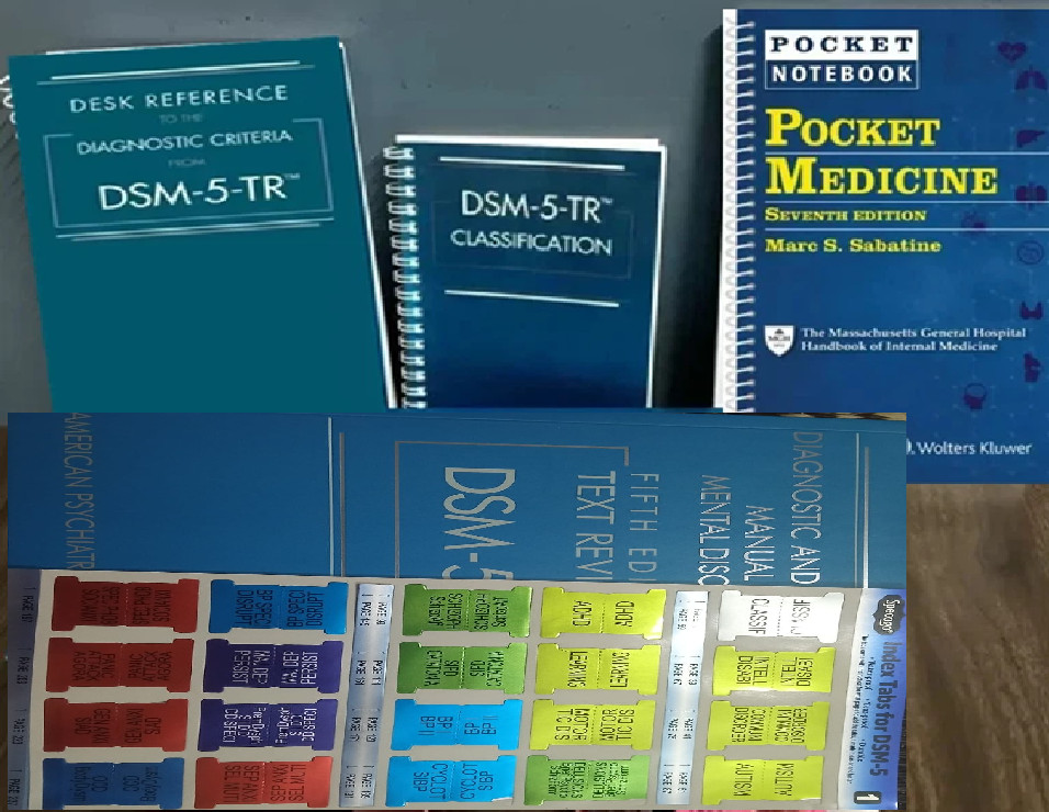 DSM 5 TR + Index tab, Desk Reference ( pb ) , Classification & POCKET medicine 7