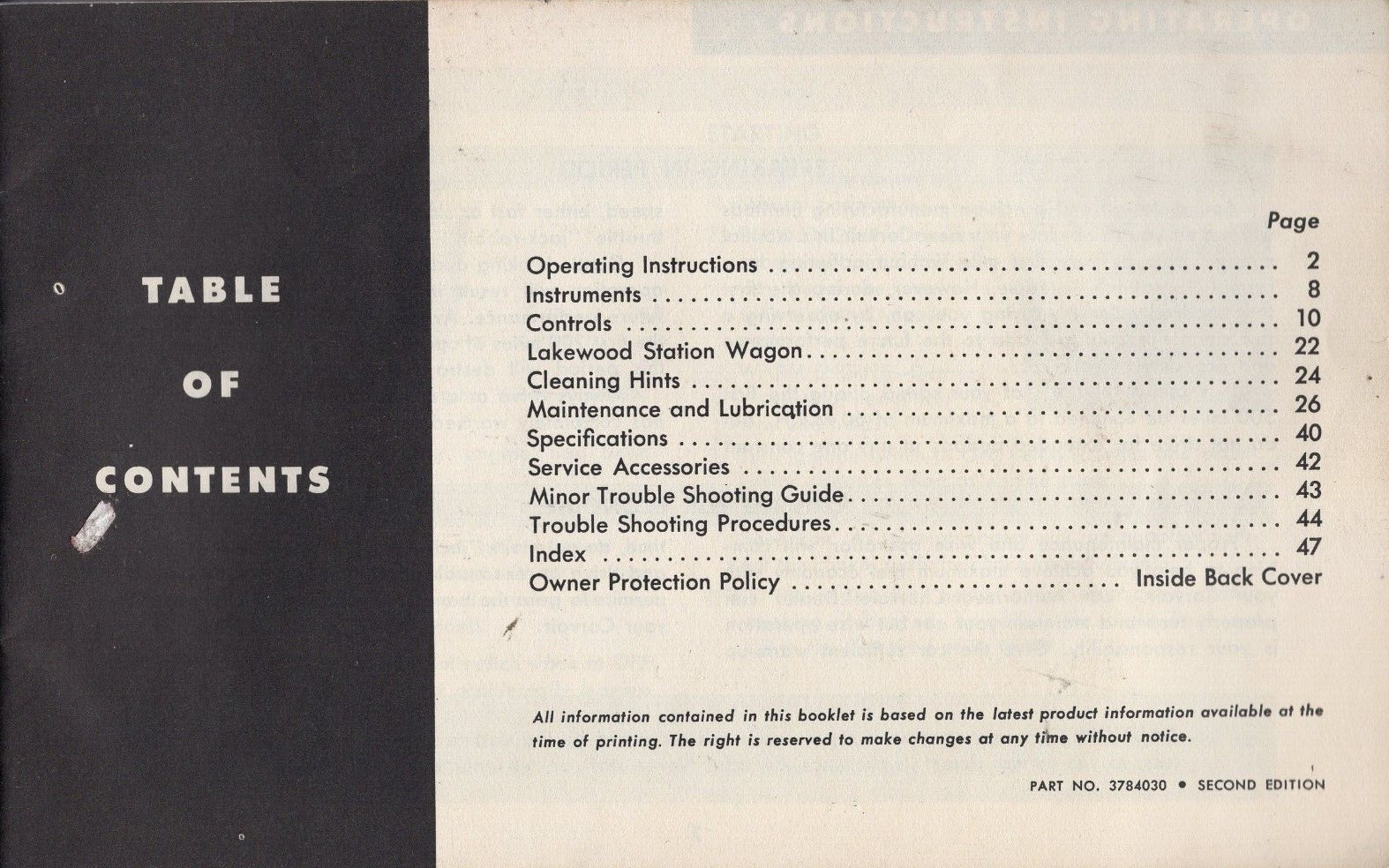 1961 Corvair Owner Guide Chevrolet 2nd Edition MN531