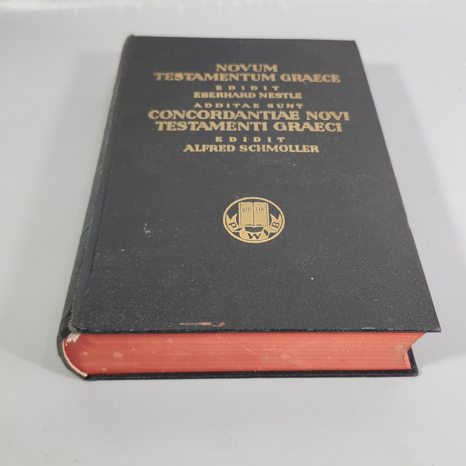 Novum Testamentum Graece New Testament Concordance in Greek 1953 Eberhard Nestle
