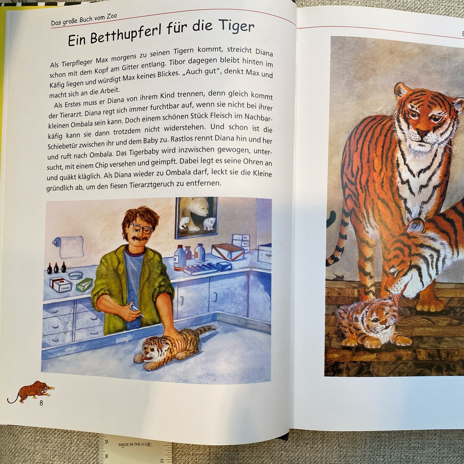 Das Grosse Buch vom Zoo German Language children’s book Adrian 252 Pages