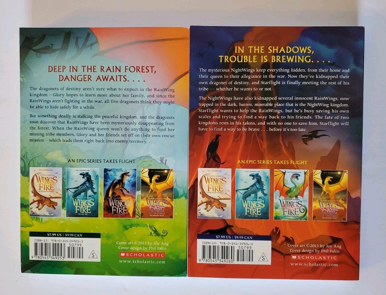 Lot Set of Wings of Fire Pb Books 1-14 by Tui T. Sutherland Scholastic Fantasy