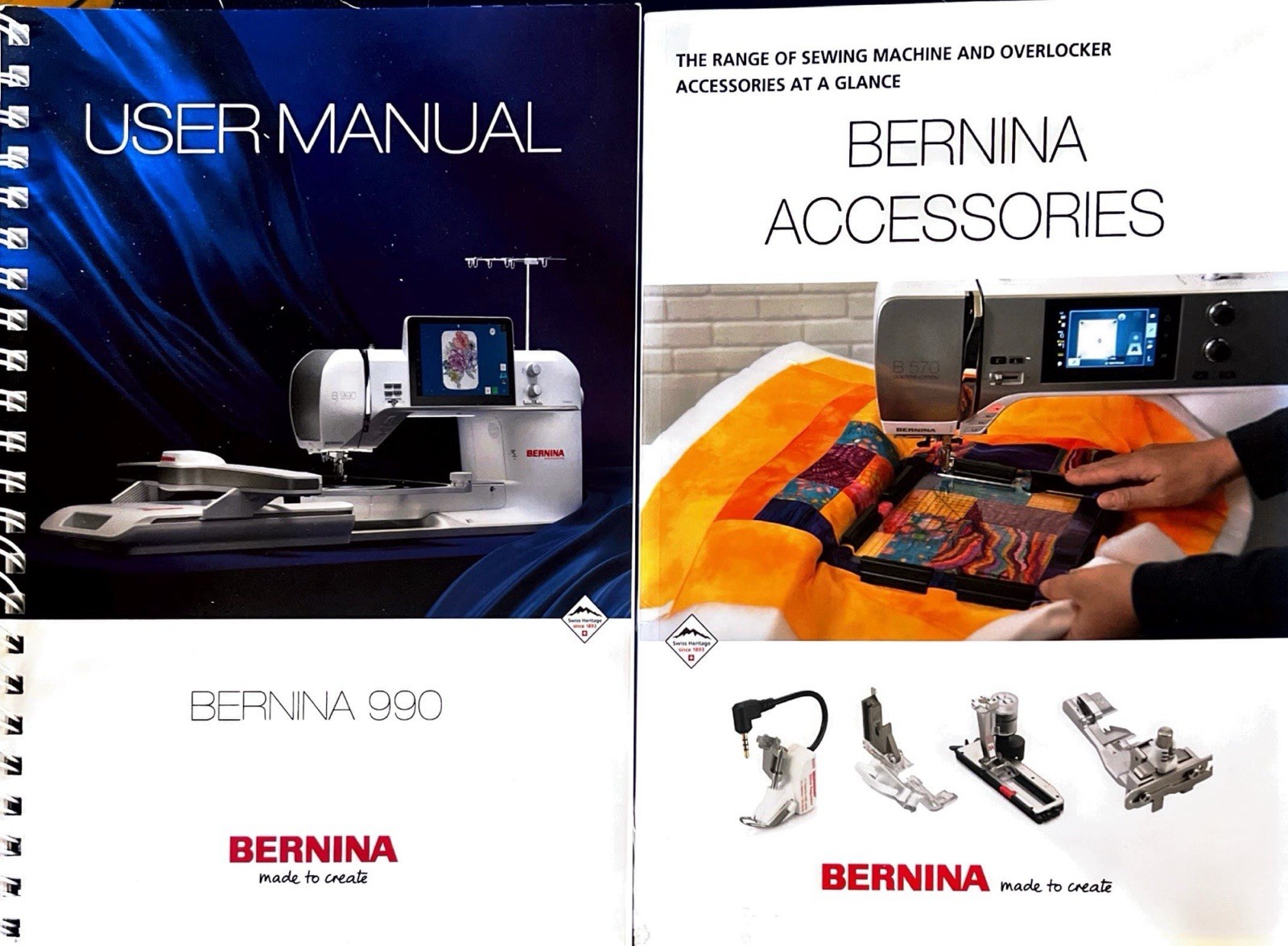 User Manual/Bernina 990/ Bernina Accessories Book