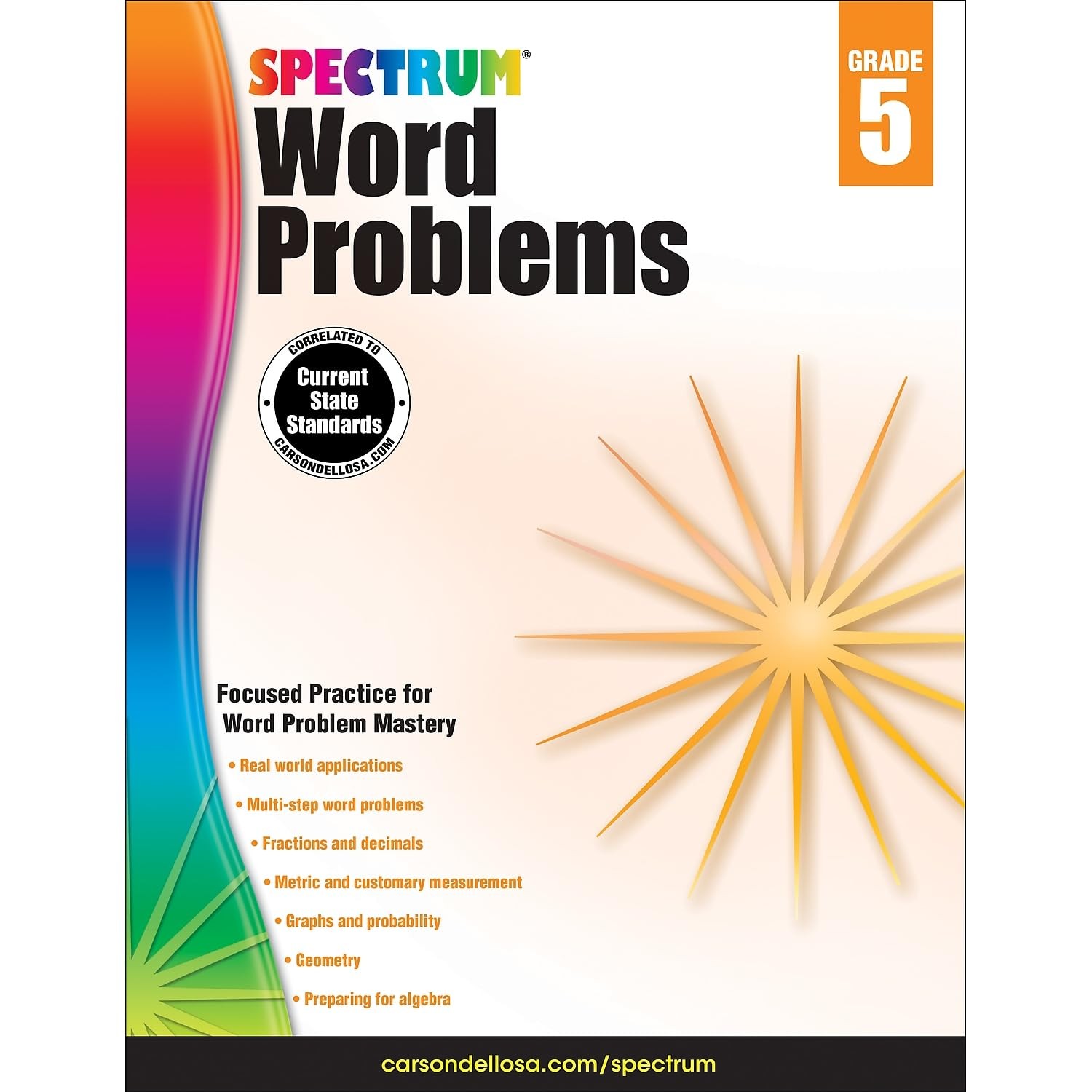 Spectrum Math Word Problems Grade 5 Workbook, Ages 10 to 11, 5th Grade Math …