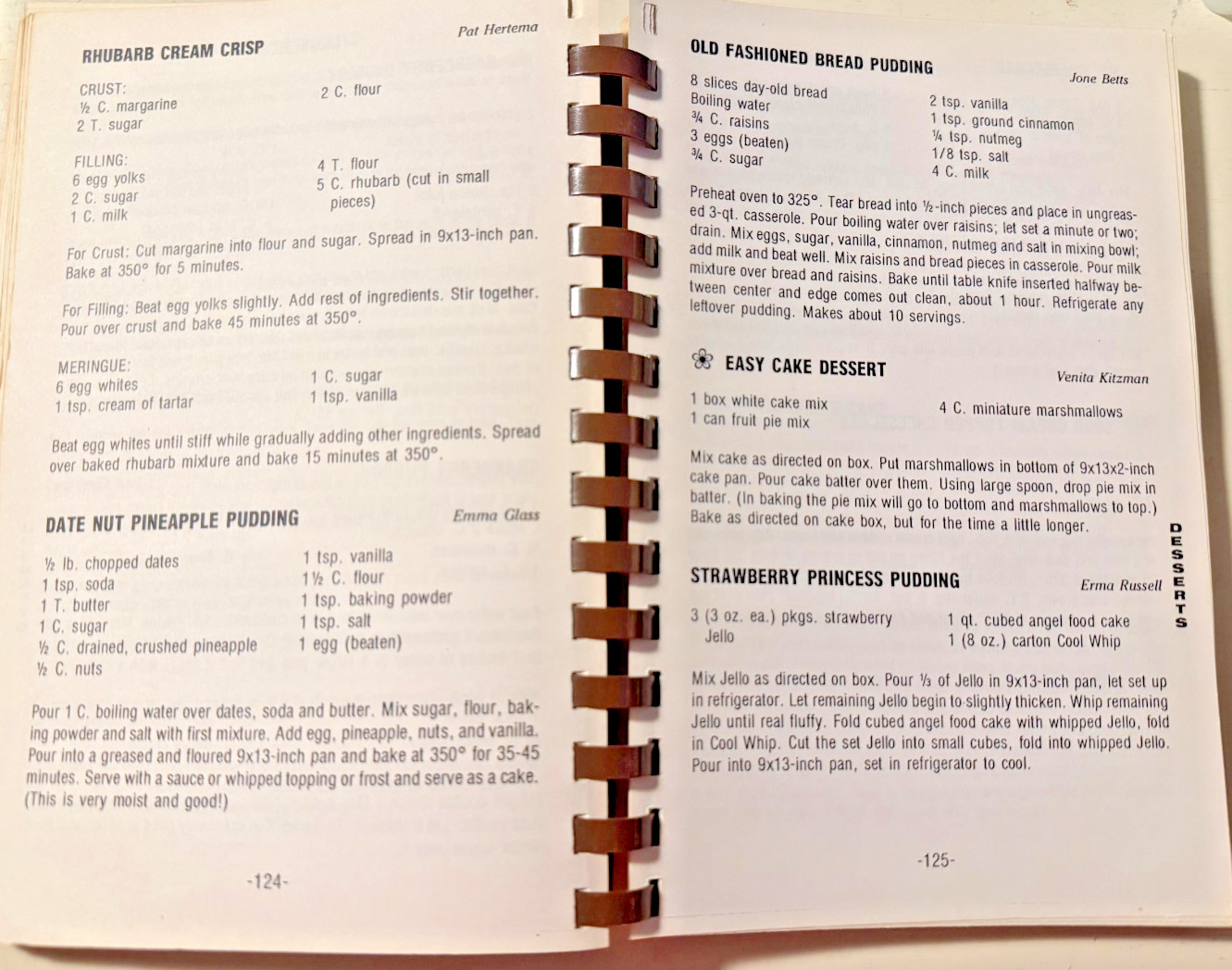 Beaman United Methodist Church Cookbook 1991 Beaman Iowa IA Kolache
