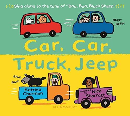 Car, Car, Truck, Jeep – Board book By Charman, Katrina – GOOD