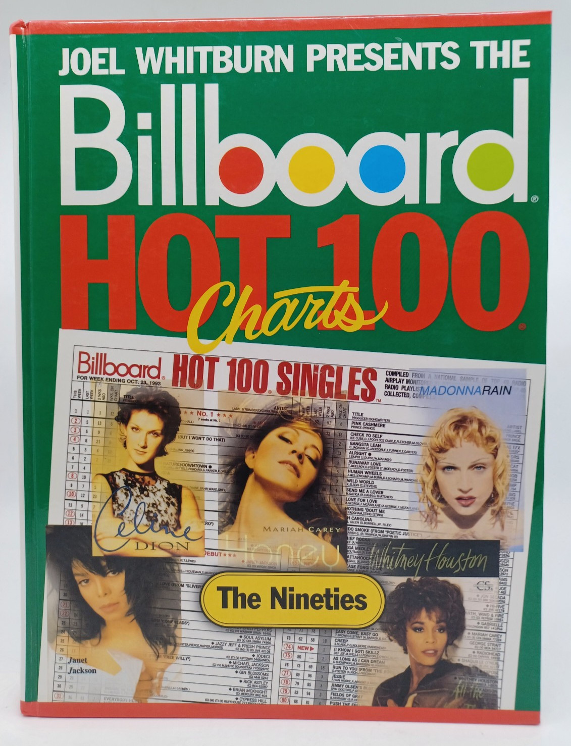 Billboard Hot 100 Charts – The Nineties by Joel Whitburn Signed Hardcover