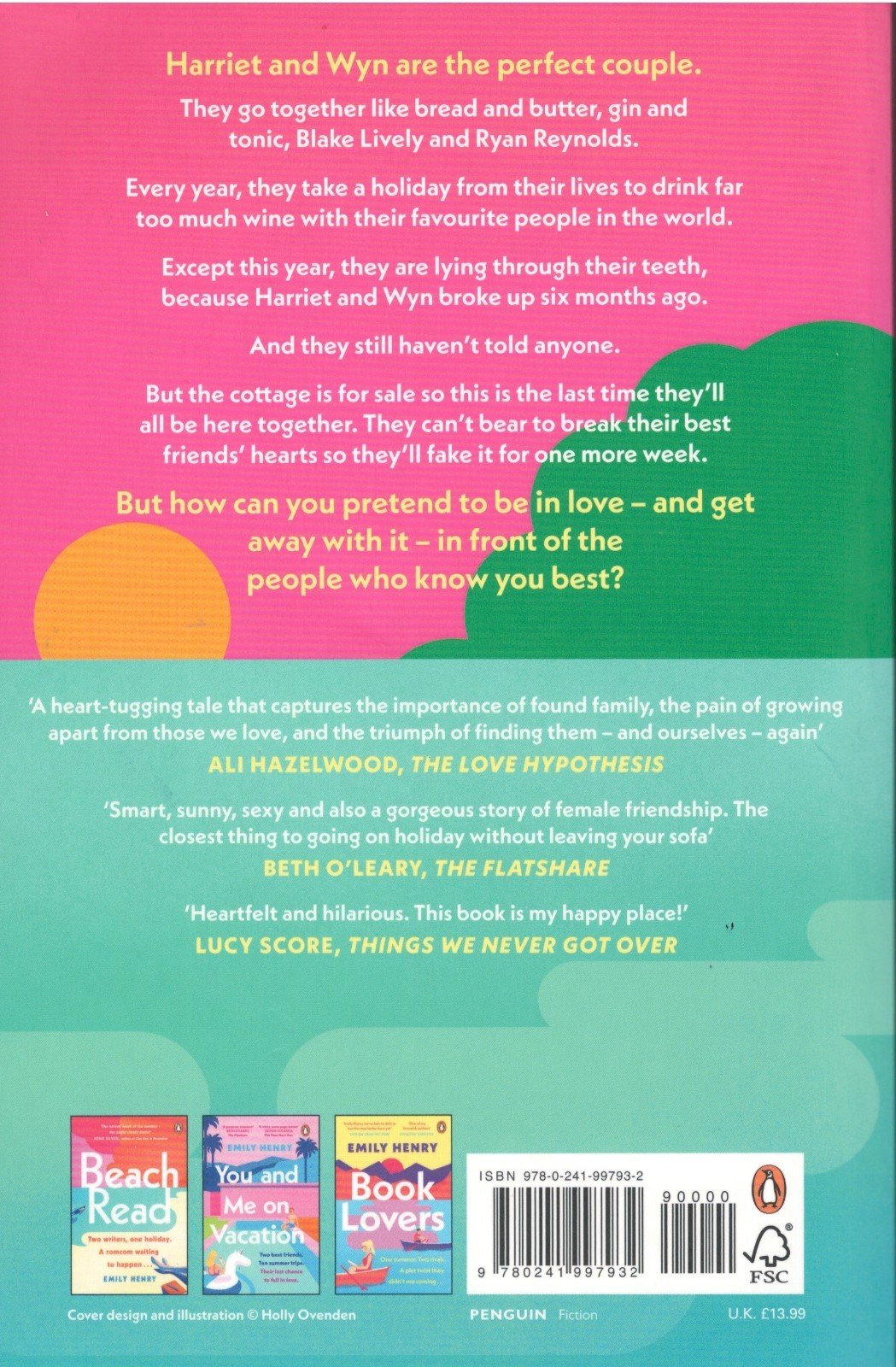 Emily Henry. Signed Happy Place. 2025. Trade paperback, which was rarely signed.