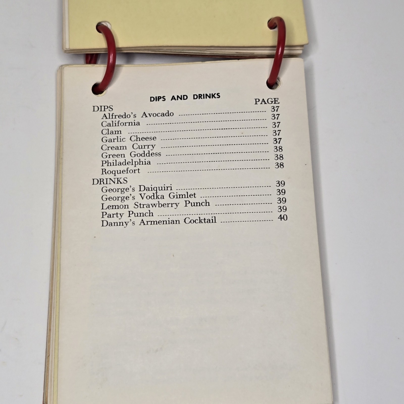 Mixing Magic Recipe Booklet – Downey Emblem Club No. 309 – Vintage – Ring Bound