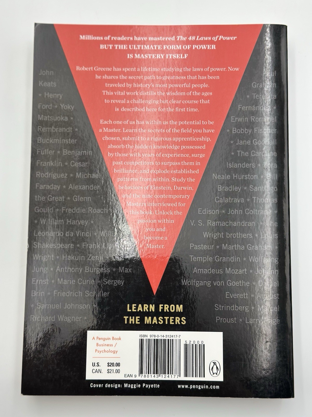 Mastery by Robert Greene (2013, Trade Paperback)