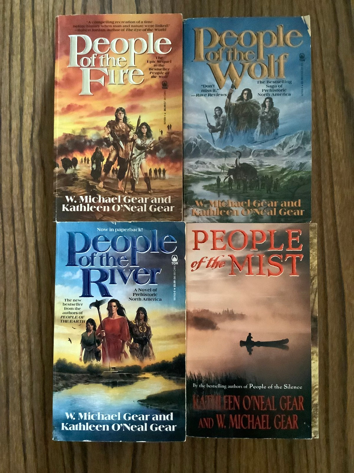 People of the Wolf River Fire Mist Paperback Book Lot of 4 TOR Gear Nice Shape
