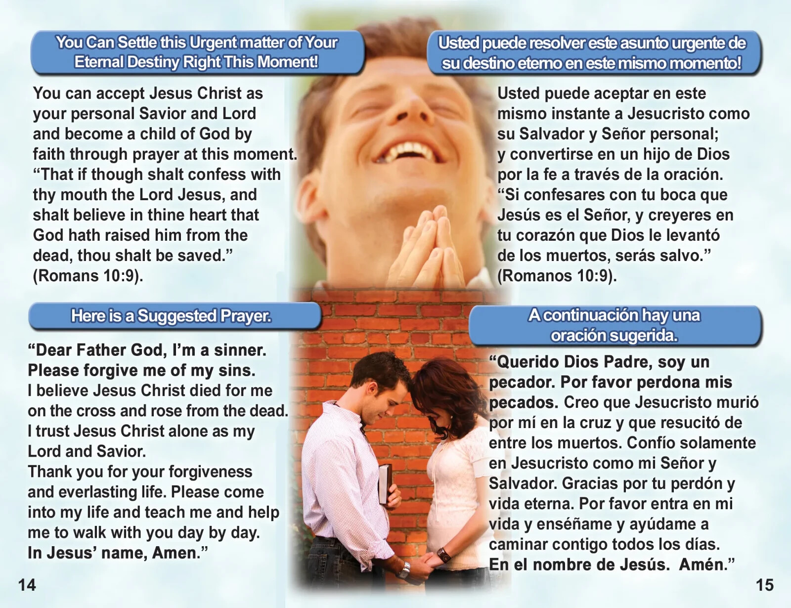 100 Bilingual Gospel Tracts – 4 Different Covers – 20 Pages – “Are You Ready?”