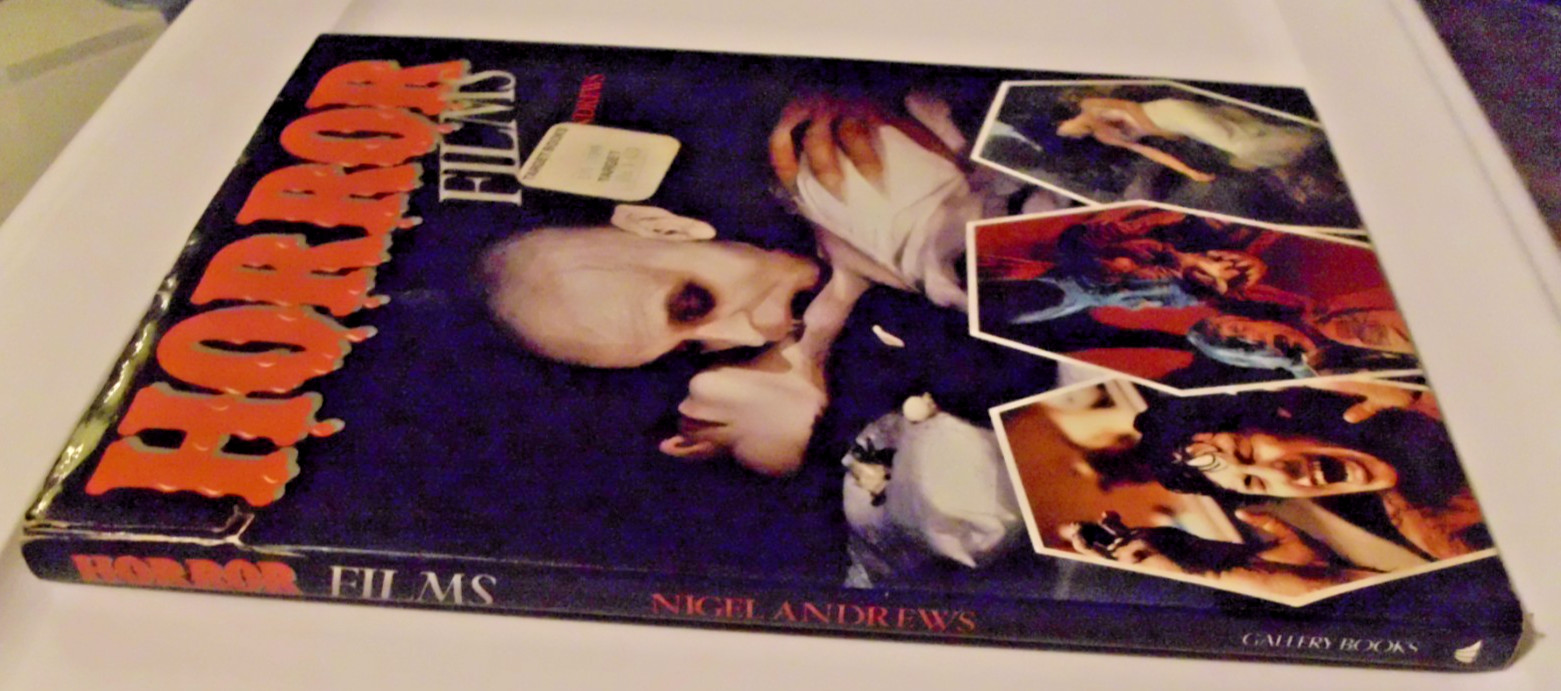 HORROR FILMS by Nigel Andrews 1985 Hardcover Large 11-3/4in x 9-1/4in 95 Pages