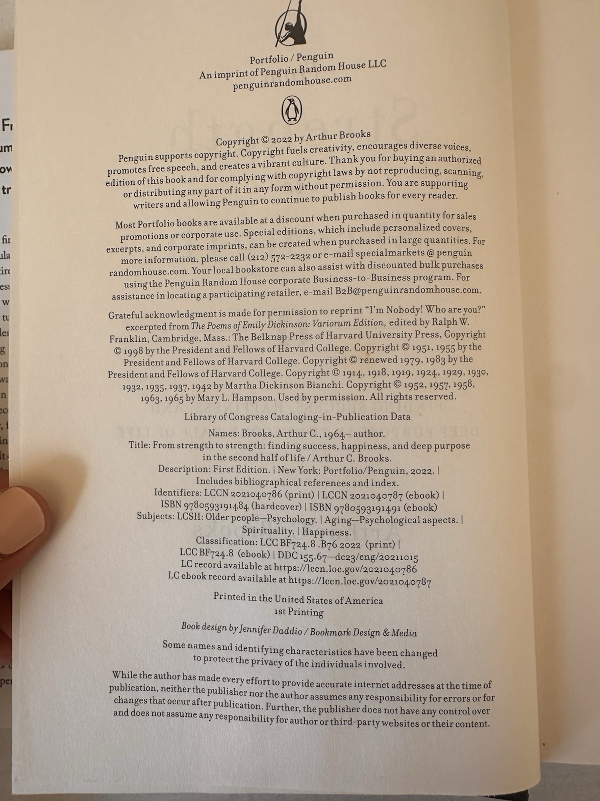 From Strength to Strength: – Hardcover, by Brooks Arthur C.