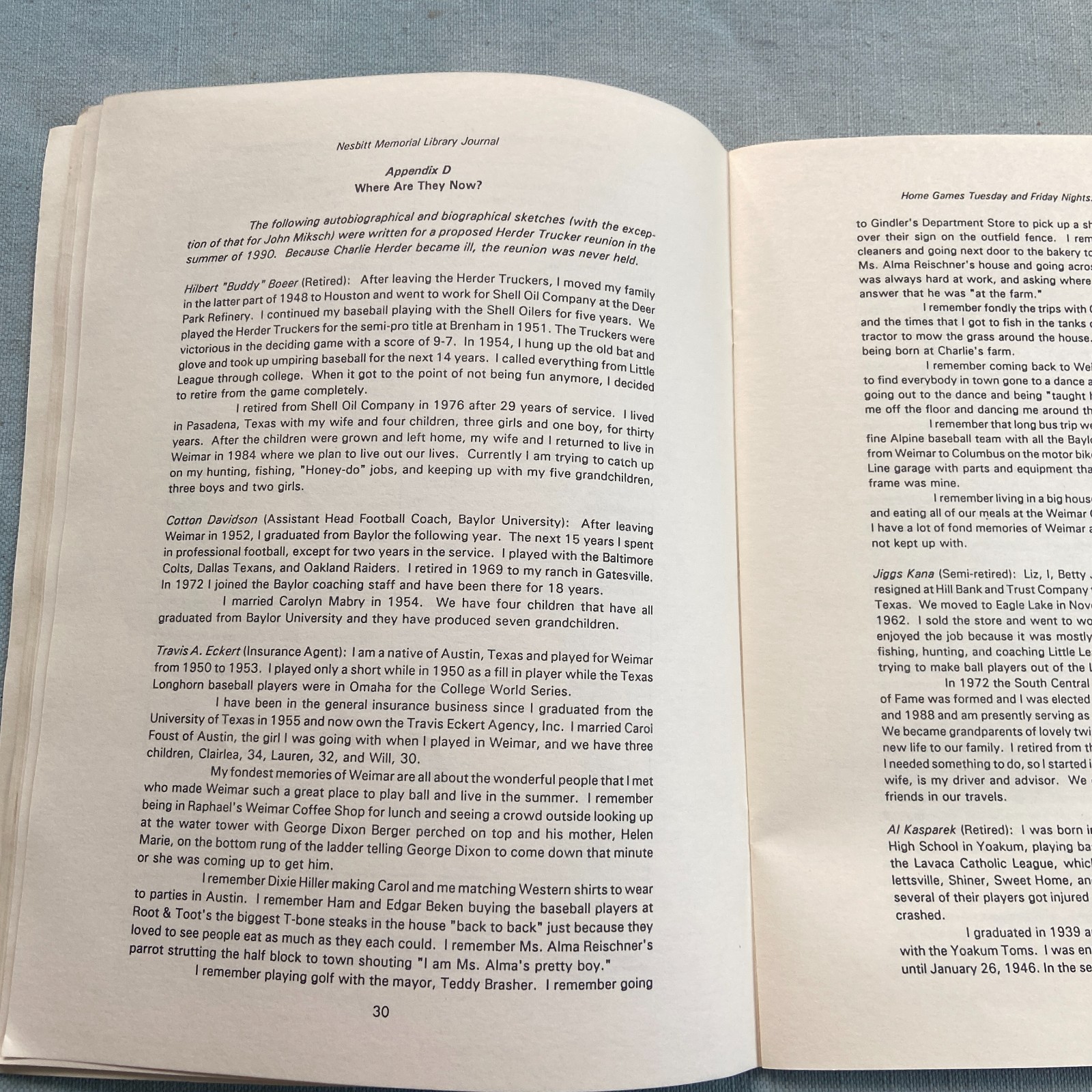 Nesbitt Memorial Library Journal Colorado County History 1992 V 2 #1 Murray Wall
