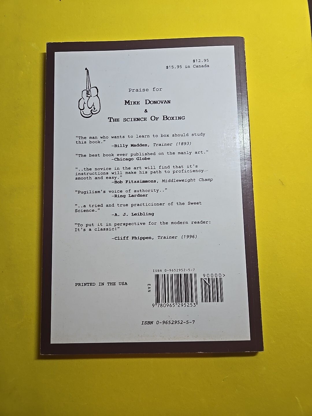 The Science of Boxing by Mike Donovan (1996, Trade Paperback)