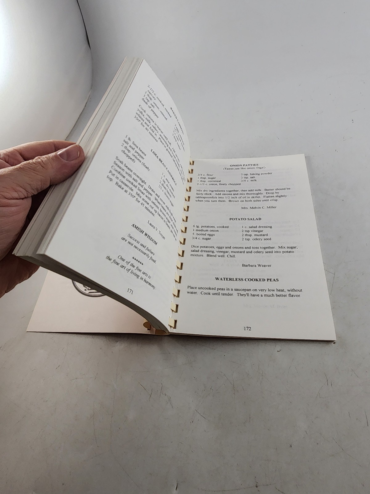 The Amish Way Cookbook Adrienne Lund 1994 Revised Home Remedies Spiral Bound