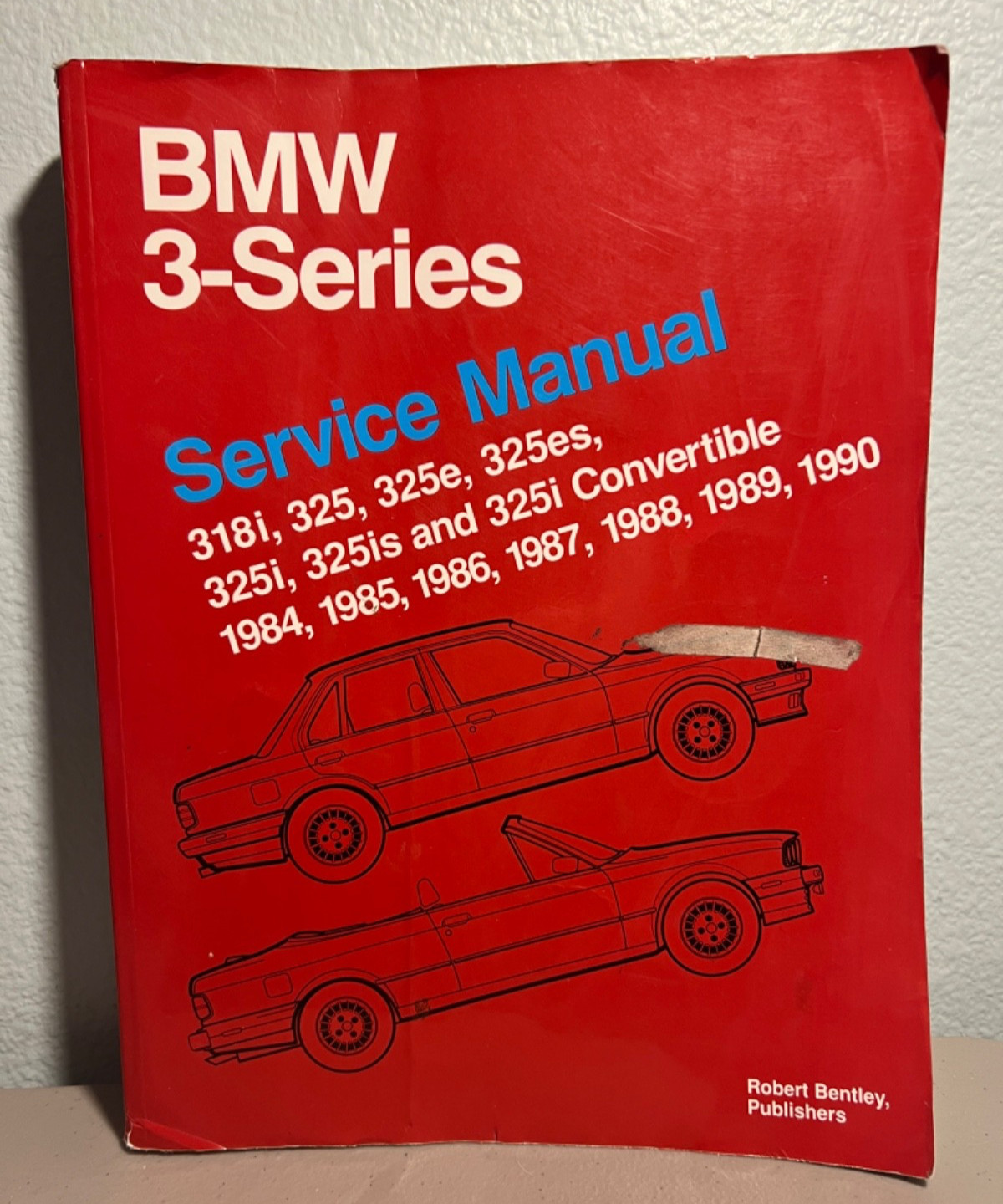 BMW 3 Series 1984-1990 318i 325 325e 323es 325i 325is 325i Conver.Service Manual