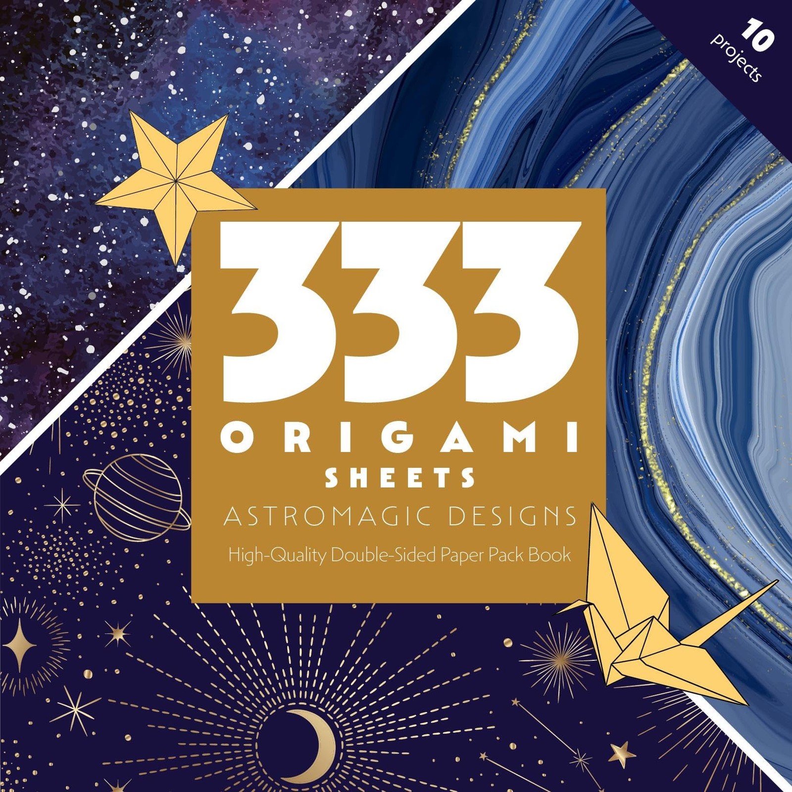 333 Origami Sheets Astro Magic Designs: High-Quality Double-Sided Paper Pack…