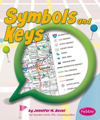 Symbols and Keys (Pebble Books: Maps) by Besel, Jennifer M., Good Book