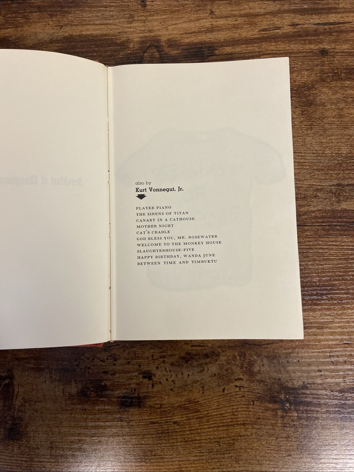 Kurt Vonnegut – Breakfast of Champions – Delacorte Press 8th Printing, 1973