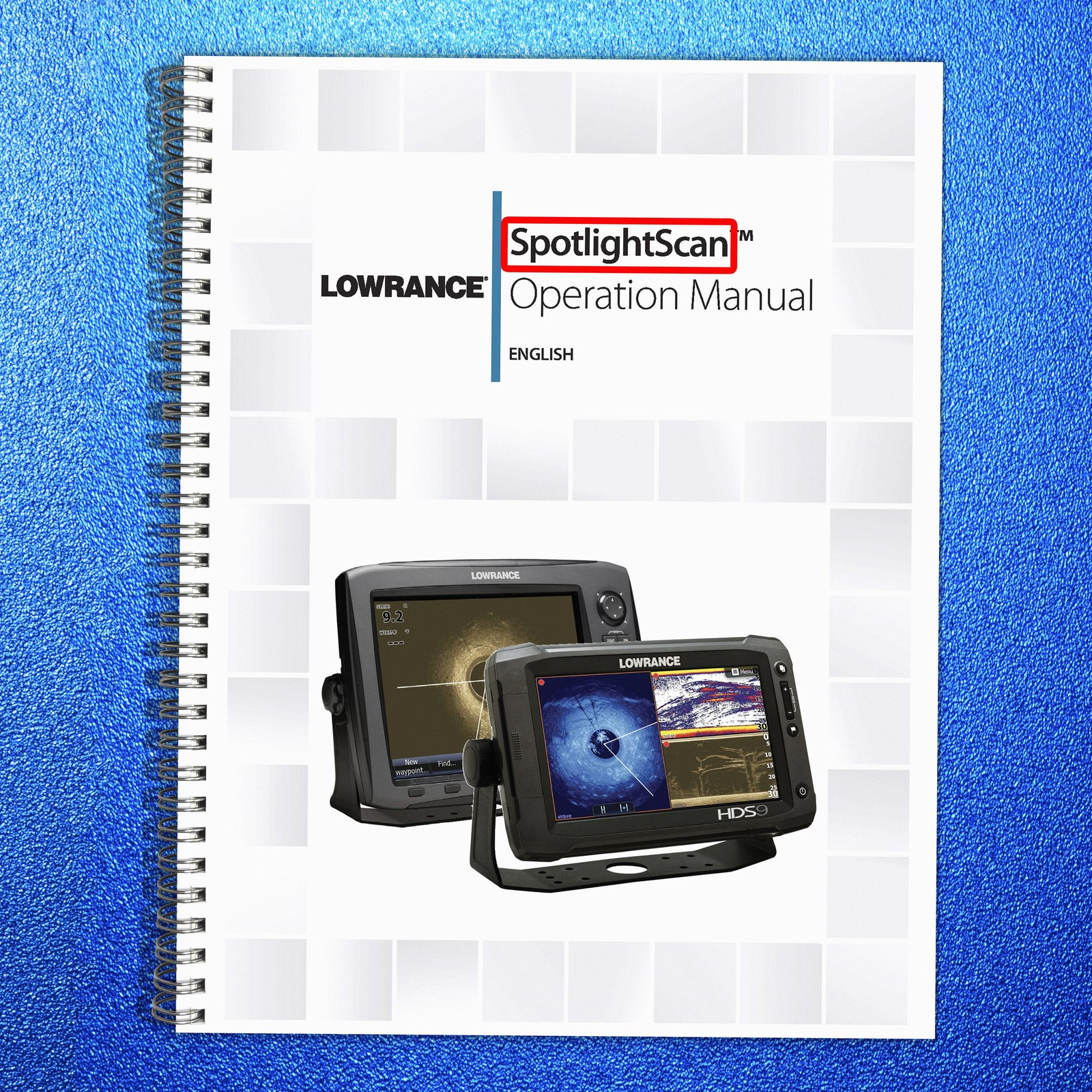 LOWRANCE SPOTLIGHTSCAN Fish Finder Transducer User Manual , & FRONT & BACK