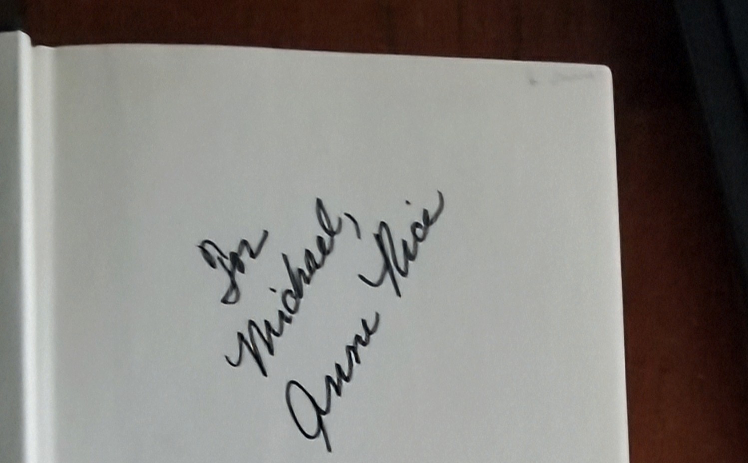 SIGNED: Memnoch the Devil: The Vampire Chronicles by Anne Rice 1995 Unread