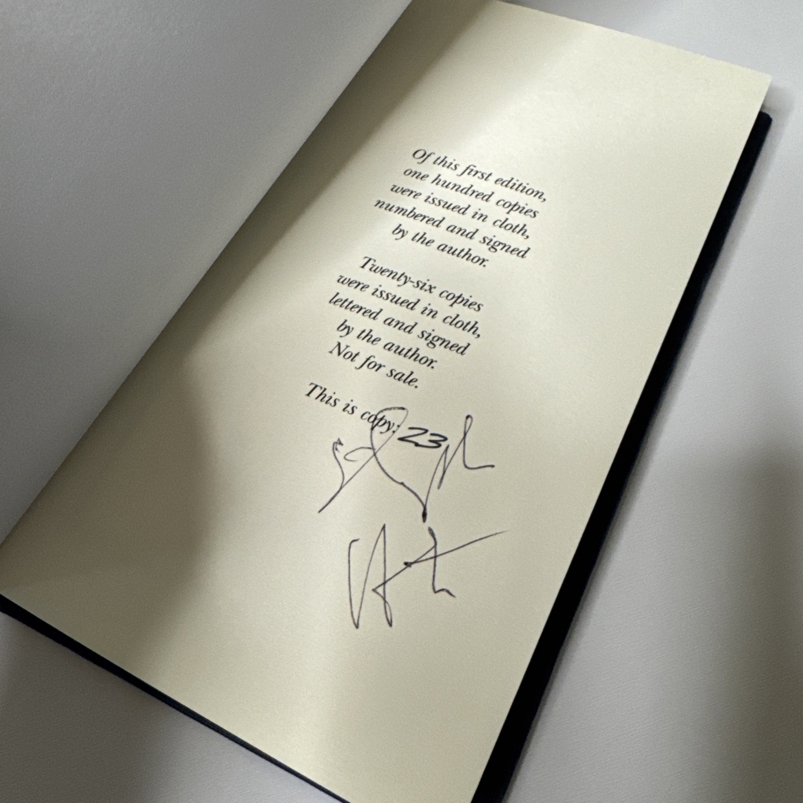 Stephen Hunter SIGNED Ltd Edition 23/100 “Bob Lee Swagger” Mysterious Profile