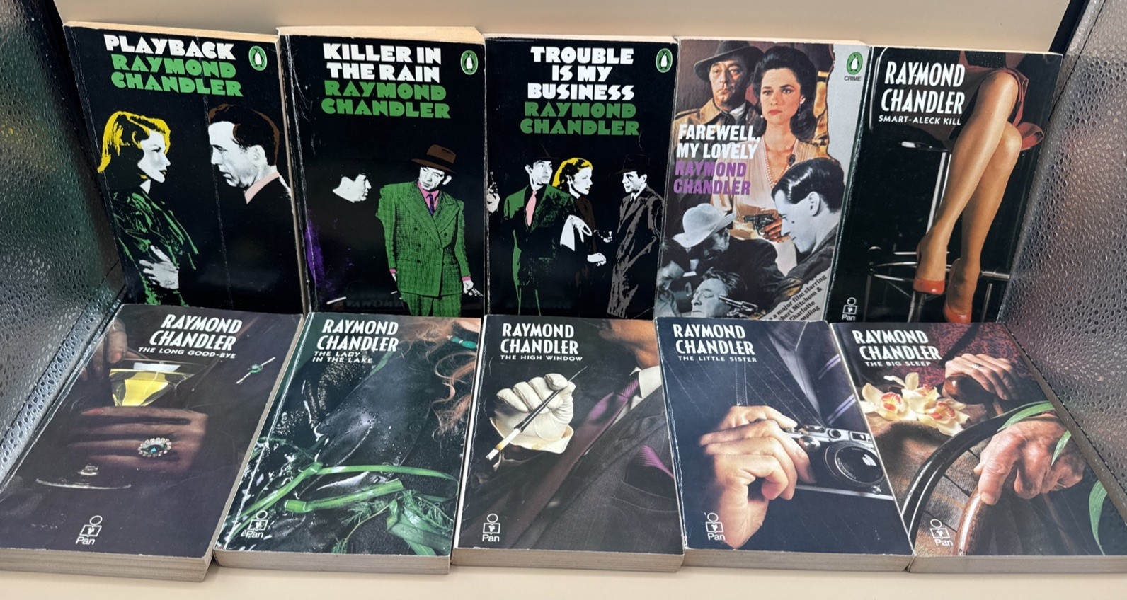 Lot of 10 RAYMOND CHANDLER Vintage Mystery Books PHILIP MARLOWE Big Sleep – VG