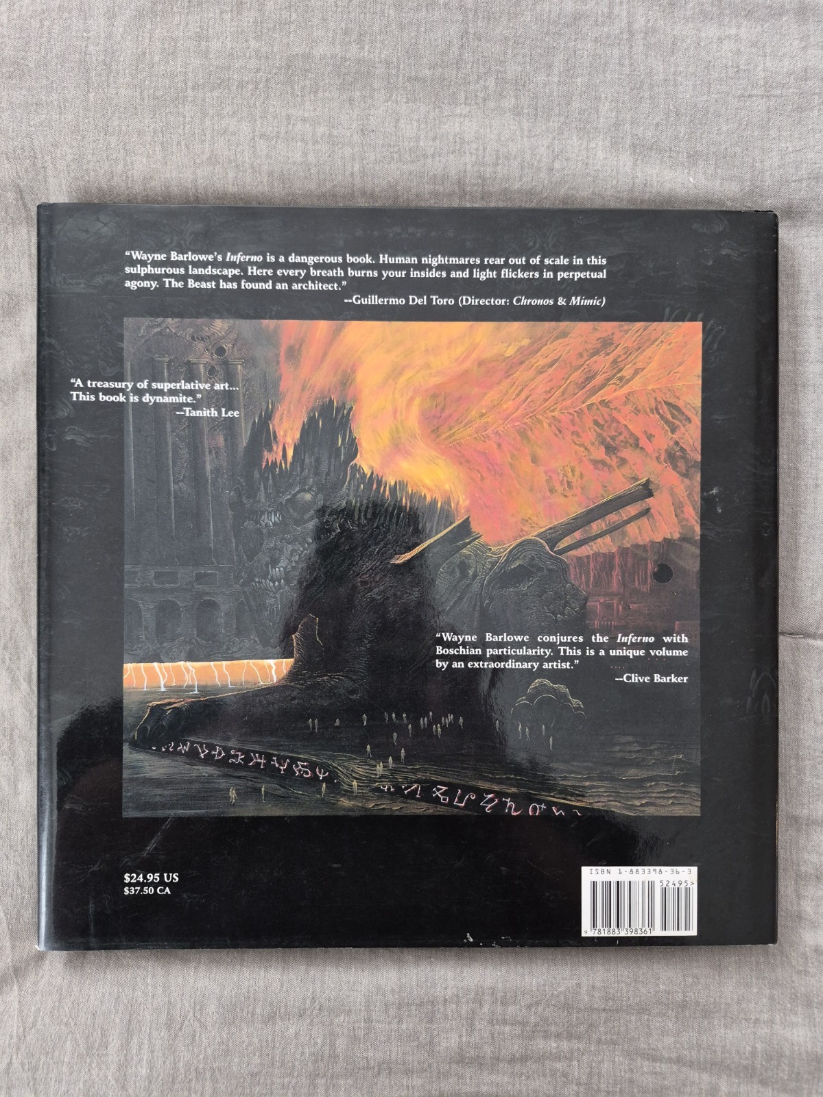 BARLOWE’S INFERNO by Wayne Barlowe (1998 Hardcover) First Edition