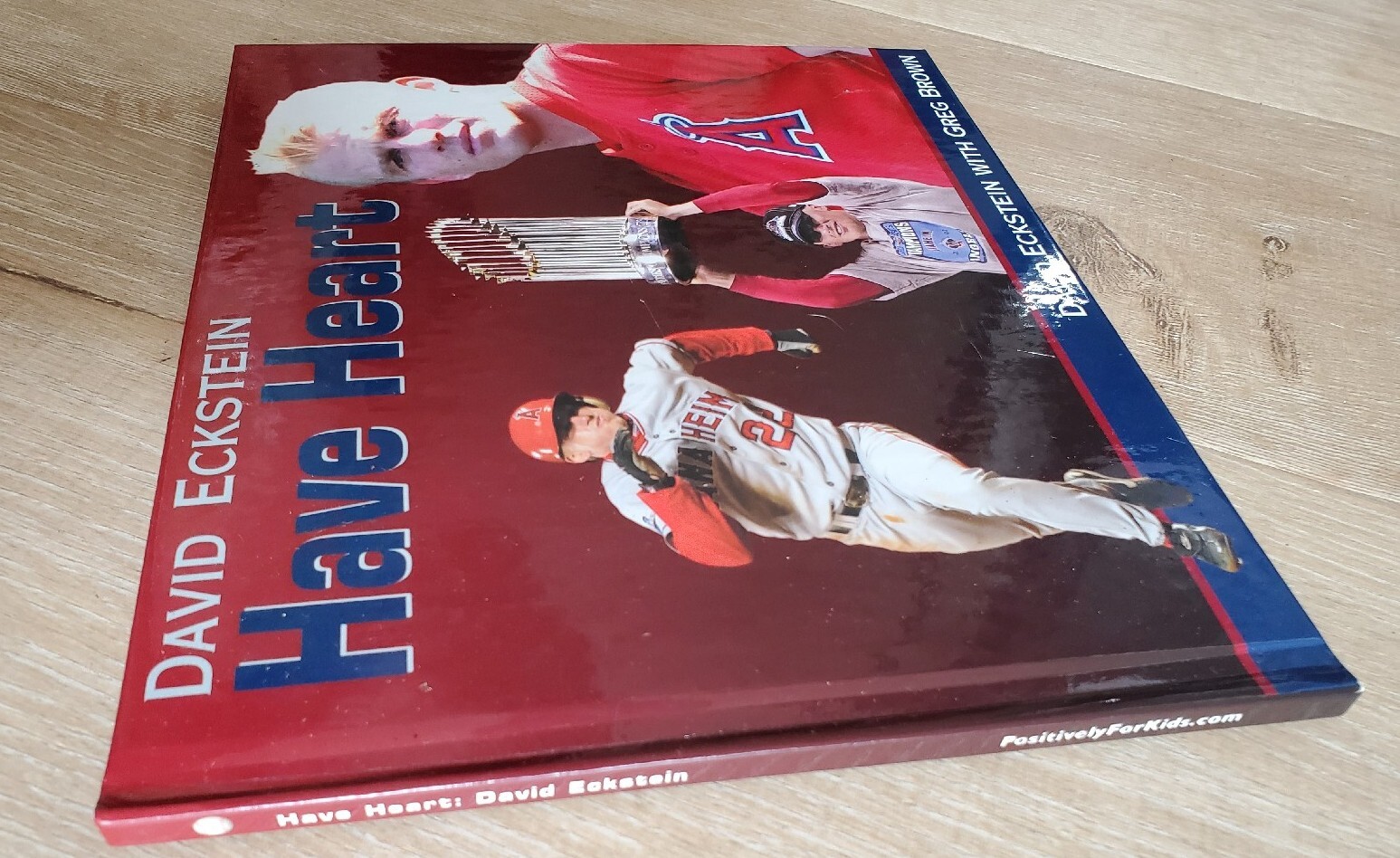 HAVE HEART David Eckstein with Greg Brown 2003 HC Los Angeles Anaheim Angels
