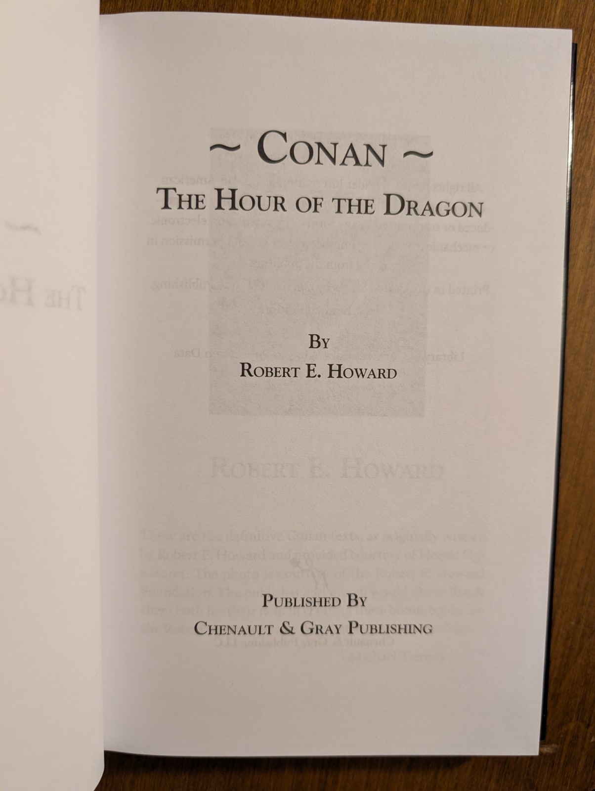 Robert E. Howard Conan the Cimmerian set 3 vols. Chenault & Gray HC w/ DJ 2023
