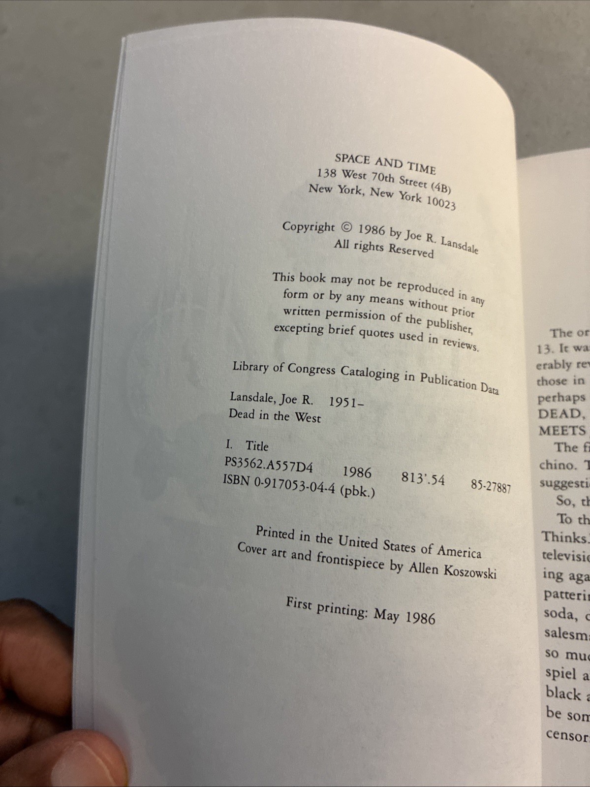Dead in the West by Joe R. Lansdale