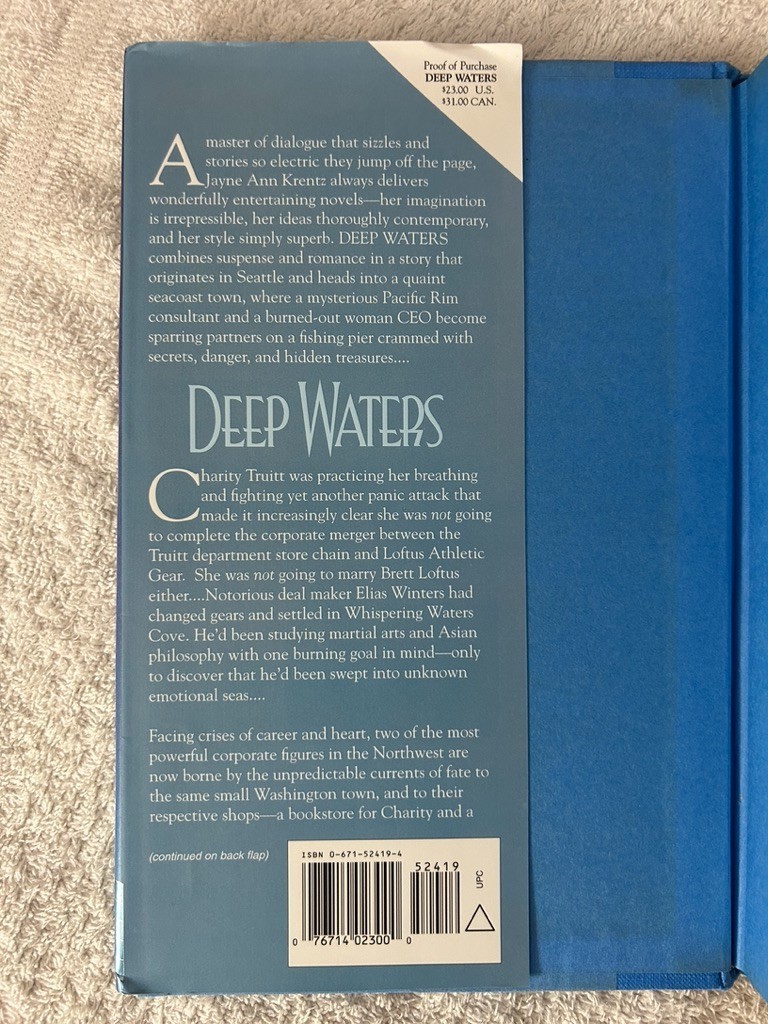 Jayne Ann Krentz, Deep Waters; Whispering Springs: Light in the Shadow