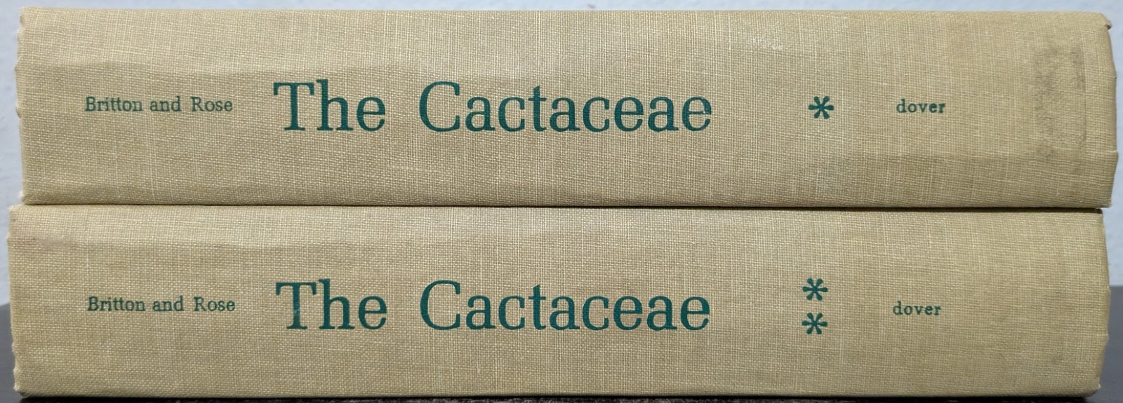 The Cactaceae by NL Britton & JN Rose HC 4 Volumes in 2 Books Set Lot Vintage