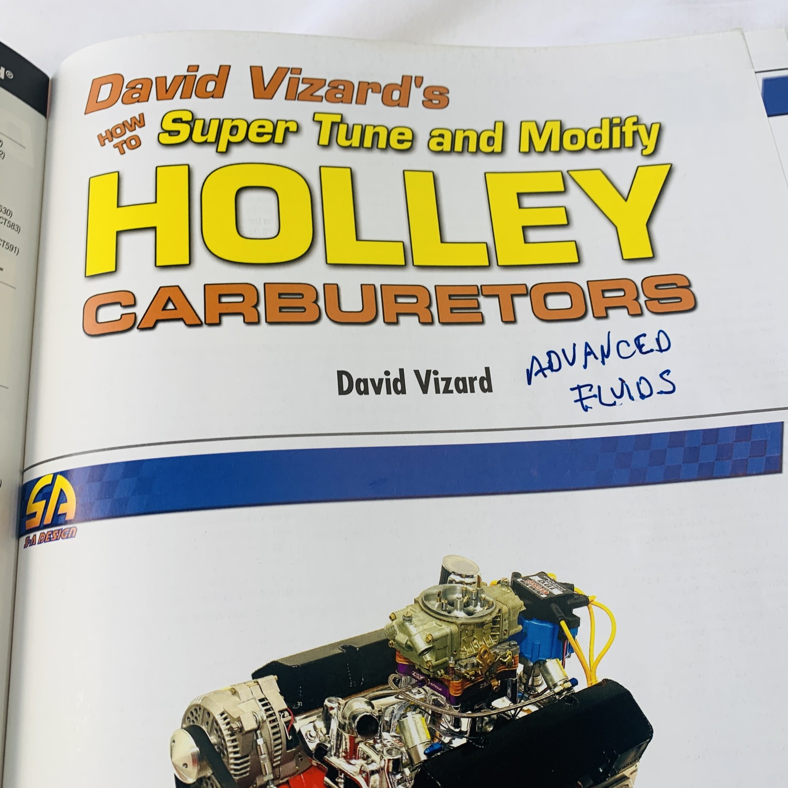 David Vizard’s How to Super Tune Modify Holley Carburetors SA216 CarTech Book