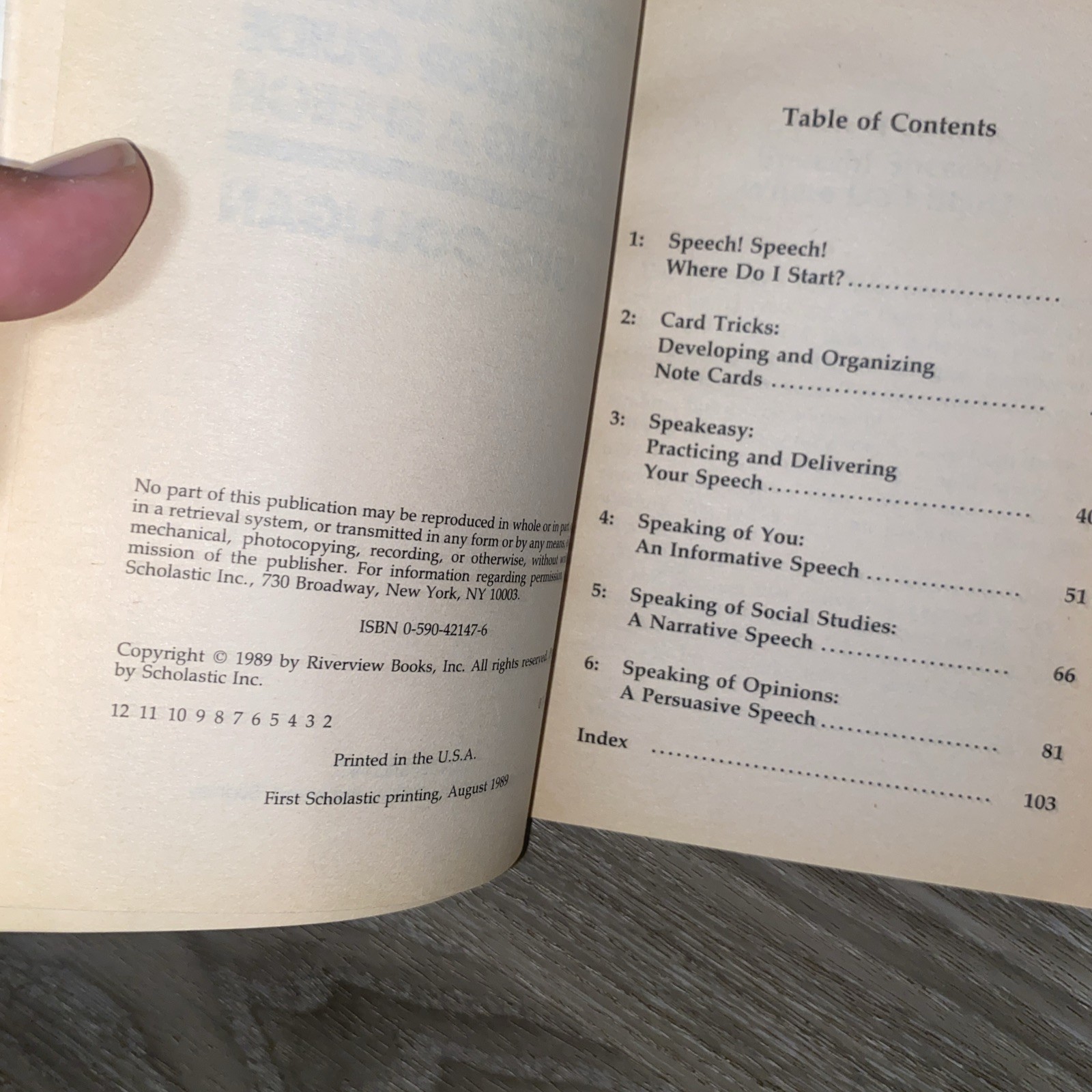 The A-Plus Junior Guide to Giving a Speech – Louise Colligan (1989, Paperback)