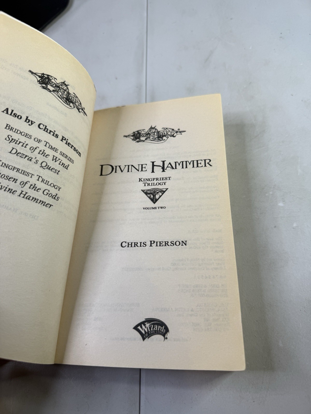 Kingpriest #2: Divine Hammer – Chris Pierson (1st ed) Wizards of the Coast, 2002