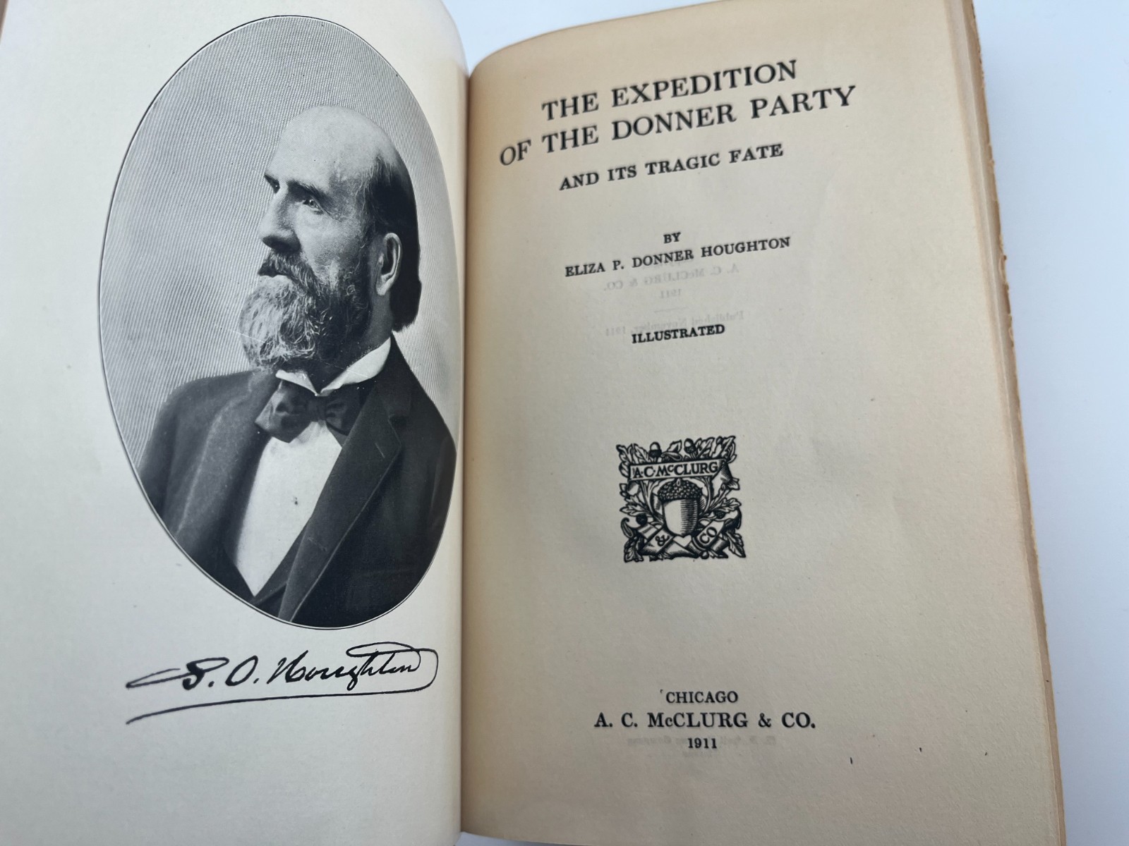 1911 THE EXPEDITION of the DONNER PARTY by Eliza Donner Houghton, 1st Edition