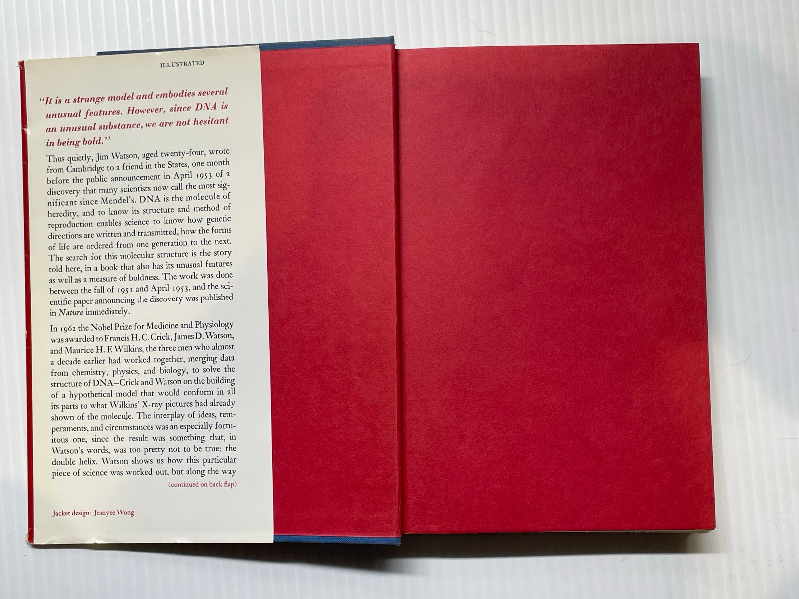 The Double Helix – James D. Watson – First Printing, Atheneum, 1968