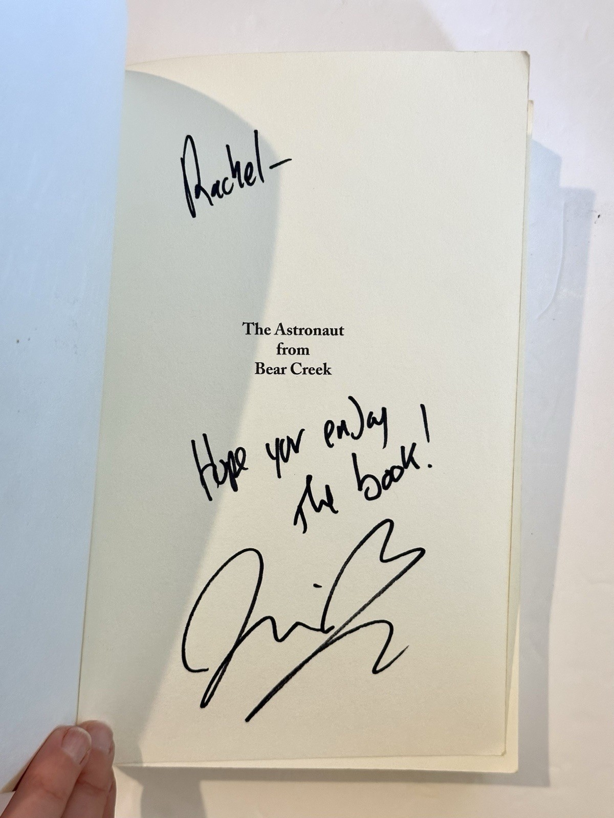 Signed – The Astronaut from Bear Creek 2015 first printing signed by Nick Brown