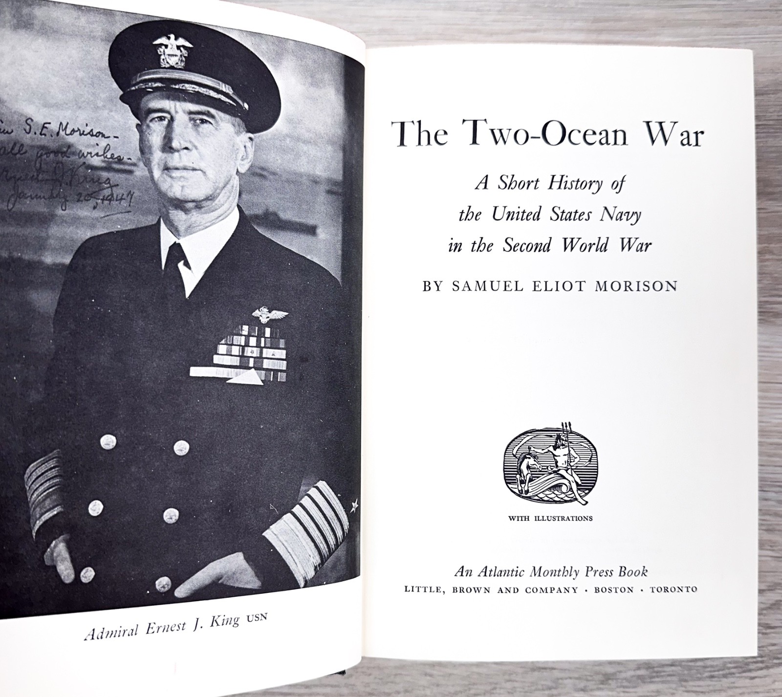 The Two-Ocean War Samuel Eliot Morison WWII US Navy History HC BCE w/ DJ UNREAD