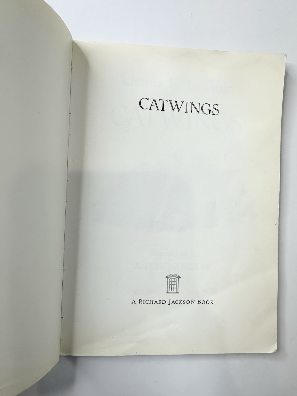 🟢 Ursula K Le Guin Catwings 1999 PB Orchard Books S D Schindler Ex Library