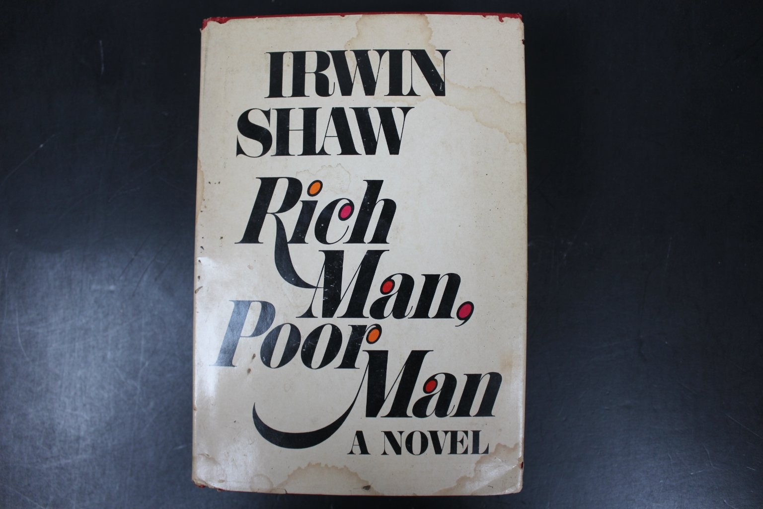 Rich Man, Poor Man Irwin Shaw 1970 BCE HCDJ Novel Delacorte Press